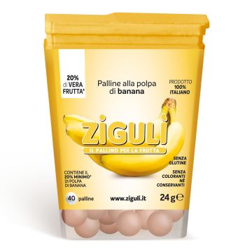 Ziguli-banana 40palline 24g Ziguli-banana 40palline 24g