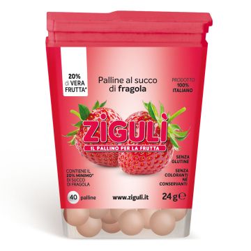Ziguli-fragola 40palline 24g Ziguli-fragola 40palline 24g