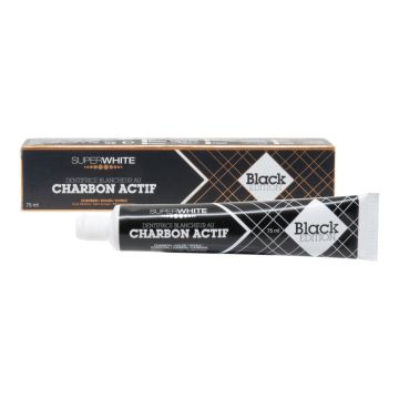 Superwhite dentifricio carbone black edition 75 ml