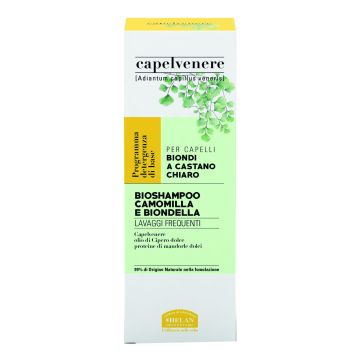 Capelvenere bioshampoo camomilla e biondella 200 ml Capelvenere bioshampoo camomilla e biondella 200 ml