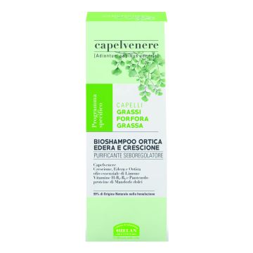 Capelvenere bioshampoo ortica edera e crescione 200 ml