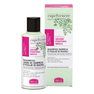 Capelvenere bioshampoo ai legni di quercia e foglie di naouli 200 ml