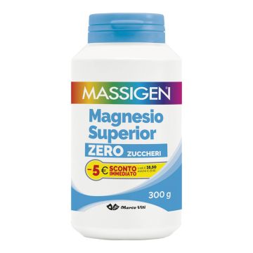 Massigen Magnesio Superior Zero Zuccheri Integratore 300 g PROMO