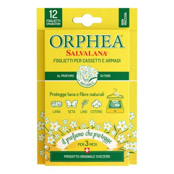 ORPHEA - Salvalana Foglietti Per Cassetti E Armadi Al Profumo Di Fiori Pacco Da 12 Fogli