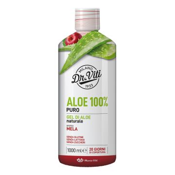 Aloe 100% puro aroma mela 1 litro