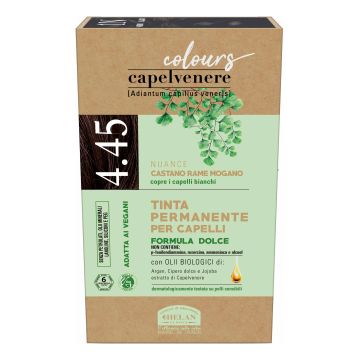 Capelvenere colours tinta capelli 4,45n castano rame mogano