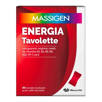 Massigen energia 30 tavolette masticabili
