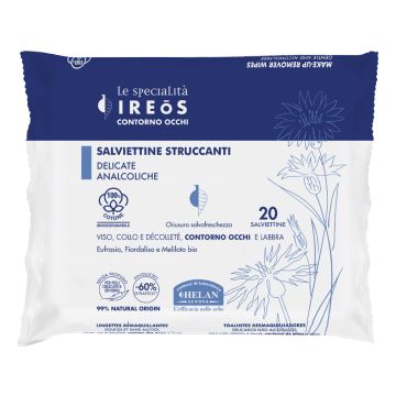 Ireos salviettine struccanti delicati analcoliche 20 pezzi