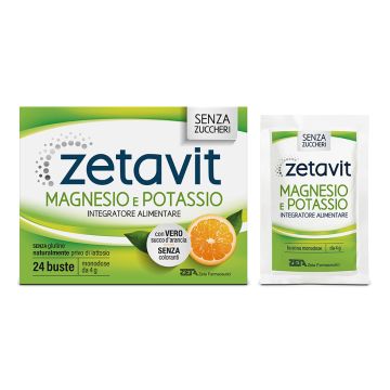 Zetavit Magnesio Potassio Senza Zucchero 24 Bustine