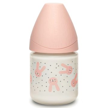 Suavinex hygge biberon vetro 120 flento s coniglio pois rosa