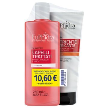 Euphidra shampoo capelli trattati 250 ml + balsamo nutriente 200 ml