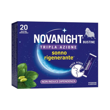 Novanight Tripla Azione Integratore per il Sonno 20 Bustine Orosolubili