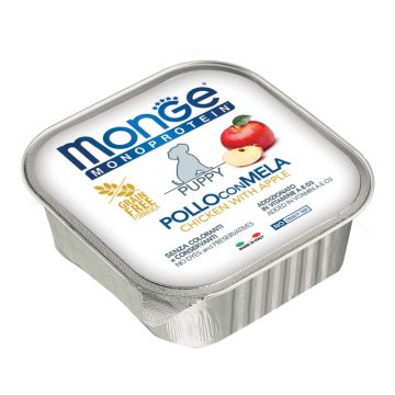Monge Cane Monoprotein Vaschetta Junior Pollo & Mela 150 Gr