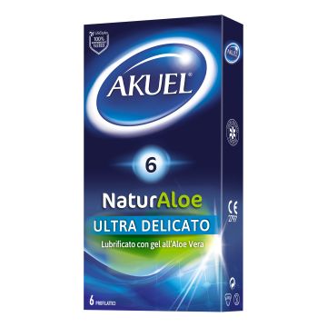 Akuel naturaloe preservativi 6 pezzi