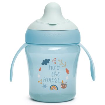 Suavinex intotheforest tazza antigoccia +6 mesi azzurra