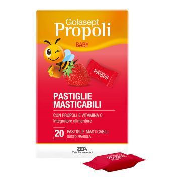 Golasept propoli baby fragola 20 compresse