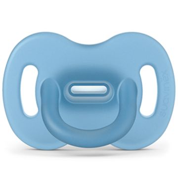 Suavinex - succhietto 100% silicone 6/18m+ azzurro confezione 1 pezzo 