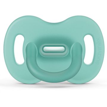 Suavinex - succhietto 100% silicone 6/18m+ verde confezione 1 pezzo 