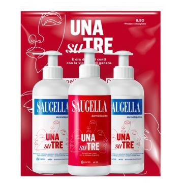 Saugella 1 su 3 bundle dermoliquido 3 x 200 ml