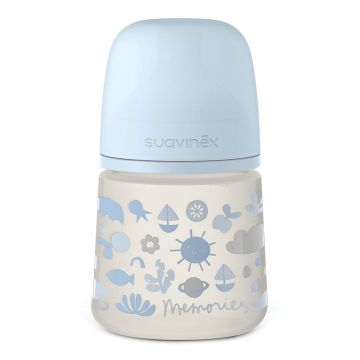 Memories biberon da 150 ml silicone sx pro azzurro