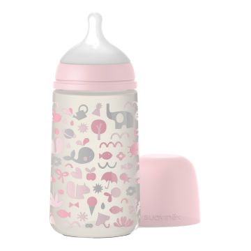Memories biberon da 270 ml silicone sx pro rosa