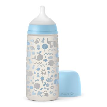 Memories biberon da 360 ml silicone sx pro azzurro