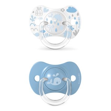 Memories succhietto silicone +18 pro azzurro confezione da 2