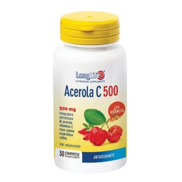 Longlife acerola c500 arancia 30 compresse