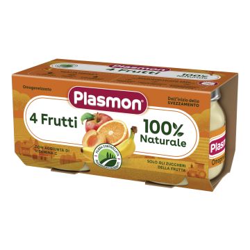 Plasmon omogeneizzato 4 frutti 2 x 80 g