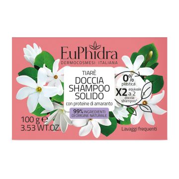 Euphidra doccia shampoo solido tiare' 100 g