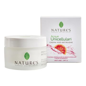 Nature's acque unicellulari crema viso antirughe spf15 50 ml