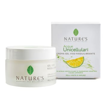 Nature's acque unicellulari crema gel viso riequilibrante 50 ml