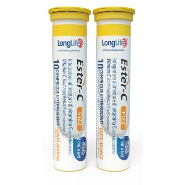 Longlife ester-c fizz gusto arancia 20 compresse effervescenti Longlife ester-c fizz gusto arancia 20 compresse effervescenti