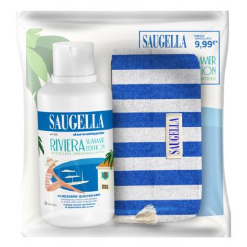 Saugella Dermoliquido Detergente 500 ml Con Omaggio Pochette Riviera