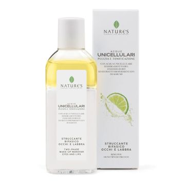 Acque unicellulari struccante bifase occhi labbra 125 ml nature's