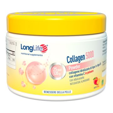 Longlife collagen 5000 powder pesca 130 g