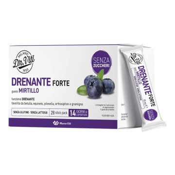 Dr viti drenante forte mirtillo 28 stick pack senza zuccheri