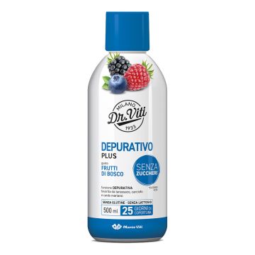 Marco Viti Depurativo Plus Integratore Depurativo e Antiossidante gusto Frutti di Bosco 500 ml