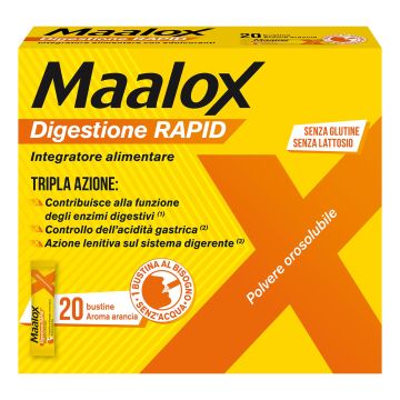 Maalox Digestione Rapid 20 Bustine Integratore Alimentare