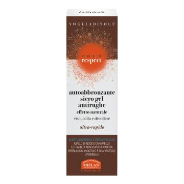 Voglia di sole four respect siero gel antirughe autoabbronzante naturale uniformante 30 ml