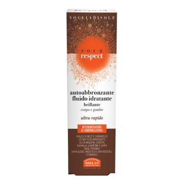 Voglia di sole four respect fluido idratante brillante autoabbronzante naturale acceleratore uniformante 100 ml