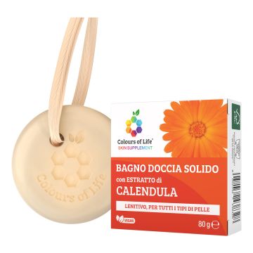 Optima Colours Of Life Estratto Di Calendula Bagno Doccia Solido 80 g