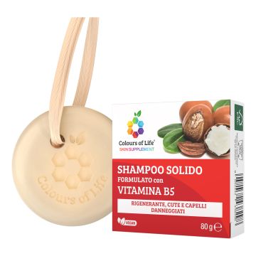 Vitamina b5 shampoo solido 80 g colours of life