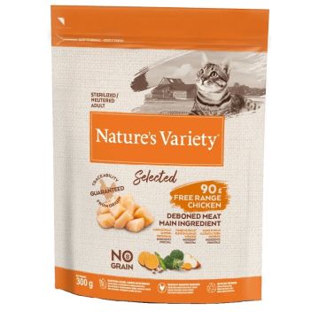 Nature'S Variety Gatto Selected Adulto Sterilizzato Pollo Allevato A Terra 300 Gr