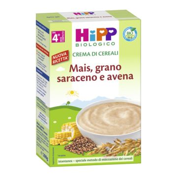 Hipp bio crema cereali mais/grano saraceno/avena 200 g