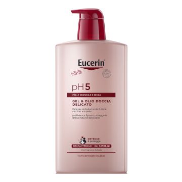 Eucerin gel & olio doccia delicato 1 litro