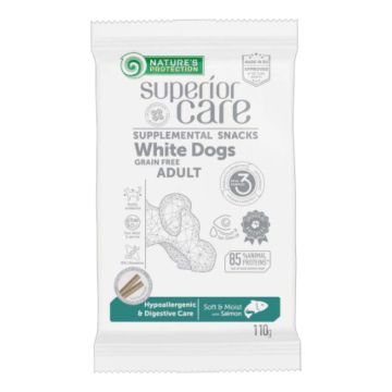 Nature's protection superior care dog snack white adult hypoall&digestive grain free salmon 110 g