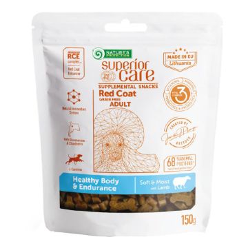 Nature's protection superior care dog snack red coat grain free healthy endurance lamb adult all breed 150 g