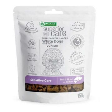Nature's protection superior care dog snack white grain free sensitive care salmon junior all breed 150 g Nature's protection superior care dog snack white grain free sensitive care salmon junior all breed 150 g