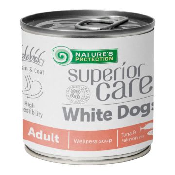 Nature's protection superior care dog soup white adult all breed salmon+tuna 140 ml